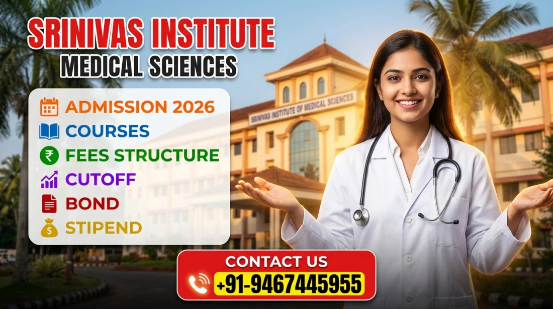 Srinivas Institute of Medical Sciences Mangalore : MBBS Admission 2026, Courses, Fees Structure, Cutoff, Bond, Stipend etc.